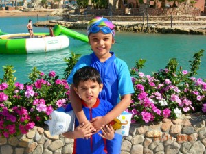 Children by the Poolside